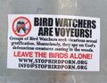 As well as they consider bird-watching voyeurism