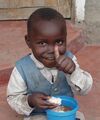 This starving Sudanese orphan is expressing gratitude and appreciation for your story, bro.