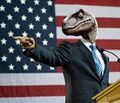 Our glorious Mesozoic leader, Raptor Obama