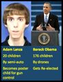 Obama Vs Adam Lanza.