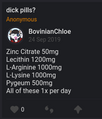 Choles "formula for dick pills"
