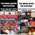 Media before and after the election, AFTER TRUMP WIN