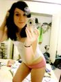 A MySpace slut asking for it.