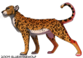 Just reskin wolf anatomy and you have a leopard, right?