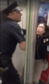 After ignoring the officer's repeated requests, Nava violently resists being removed from the train.