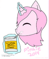 The latest Pinkiepony drawing, fresh and straight from the can.