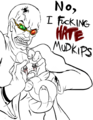 Spider Jerusalem does not care for mudkips
