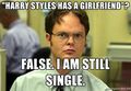 Harry was bound to date Dwight Kurt Schrute III!