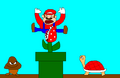 Piranha Plant wants Mario's italian sausage!
