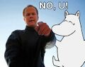 "No, U!" is a common reaction of Finns faced with facts and arguments; it's usually followed by shooting you in the face.