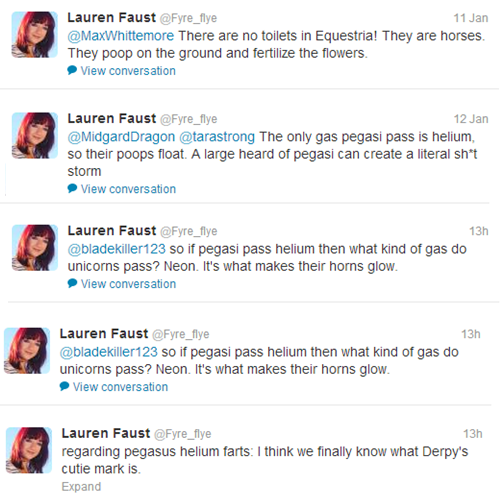Lauren pores over some of the ideas Hasbro wouldn't let her put in the show.