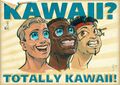 A brotha with blue eyes? KAFUCKINGWAII, NIG!