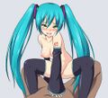 Miku expressing herself artistically.