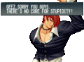 Iori Yagami is there to point out the Obvious.