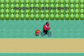 Black stealing Red's bike