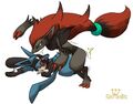 ZOROARKxLUCARIO 4EVA <3 <3 <3