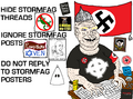 Typical stormfag dwelling on stormfront in his secret neo-Nazi basement