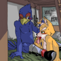 Fox blowing Falco