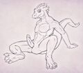 Cocks, cocks, and more cocks. Dragoneer's entire gallery is about the same thing: gay dinosaur porn.