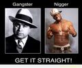 There is a crucial difference between niggers and gangsters