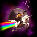 Thor Travels By Magical Rainbow Shitting Unicorn