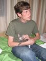 Chris "moot" Poole's Facebook, with DAT CAT!