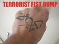 "That's my fist. It says Jihad. lol"