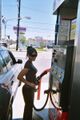 Besides riding a pole, she can pump your gas.