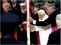 The Sith Lord and his dark minions unsheathe the newest papal light saber.