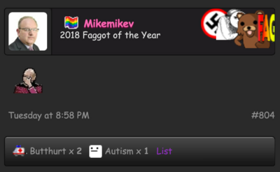 EDF2 Faggot of the Year 2018