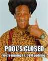 Pool's closed, due to rape