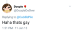 Doopie's favorite reply