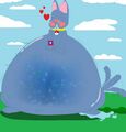 Just one of many of BlueCatRiolu's infamous inflation artwork.