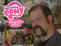 This balding closet case is Dustykatt, the self-proclaimed manliest brony in the world. Note the 'cumcatcher' moustache and the overall air of desperate overcompensation.