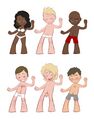 Wow, look at that variety in body types and proportions!