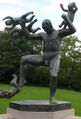 A monument symbolizing a mans liberation from babies via vasectomy. Although this seems pointless since his cock is so tiny anyway.