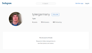 Tyler Ray Garmany Instagram Private.PNG