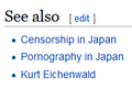 An actual screencap from his wikipedia article